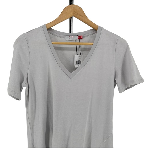 N:Philanthropy Leonardo Twist Hem Dress Light Grey size Extra Small NWT - Picture 3 of 12